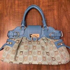 Vintage Salvatore Ferragamo Leather Shoulder Bag